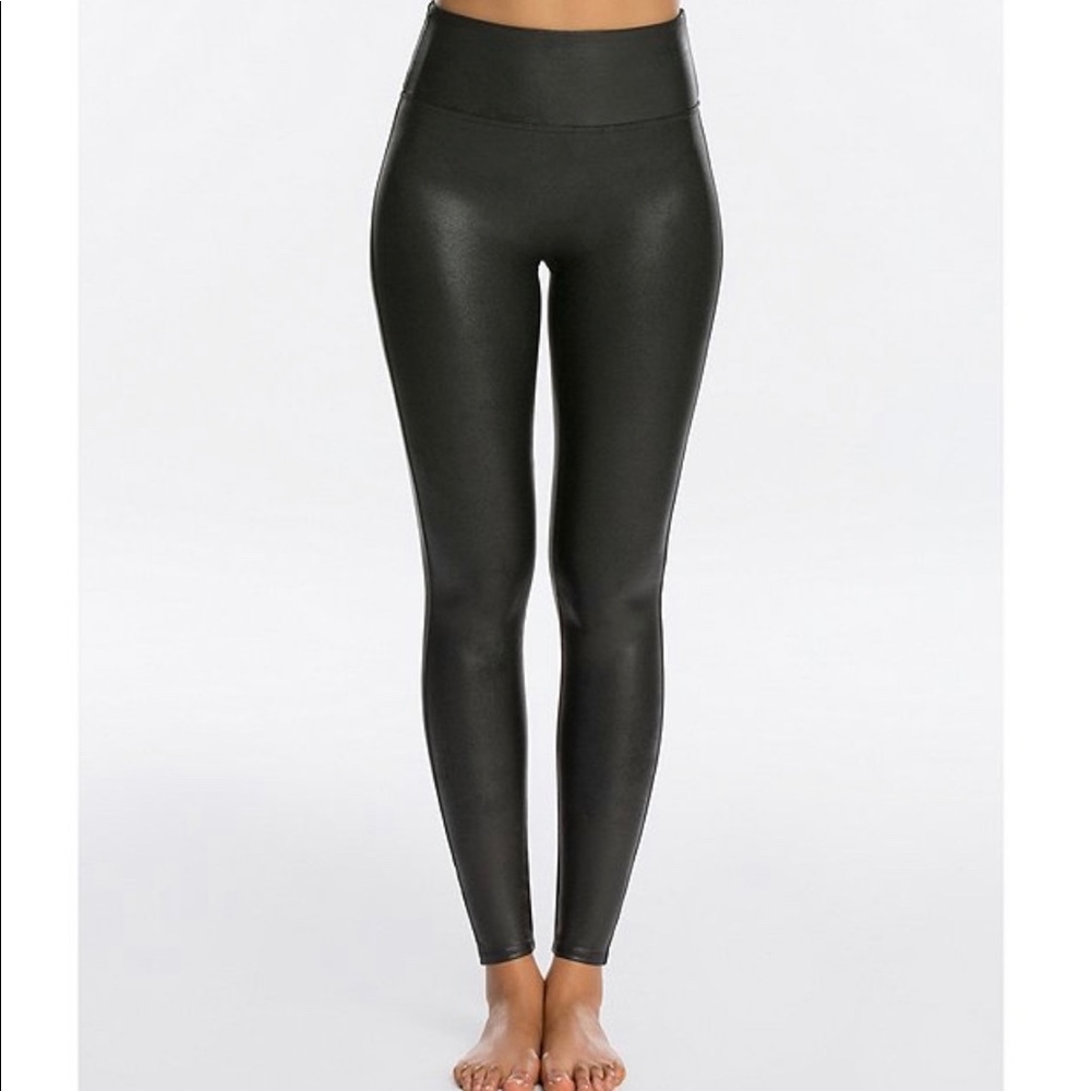 Spans faux leather leggings size L